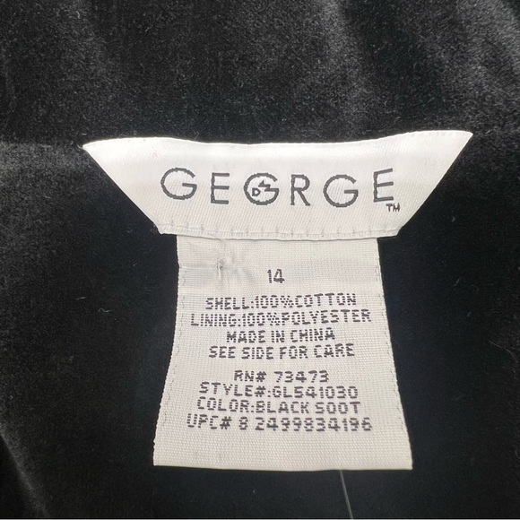 Vtg Y2K Black Velvet Whimsigoth Steampunk Vamp Blazer Jacket Corp Goth Size: 14 - Picture 14 of 16